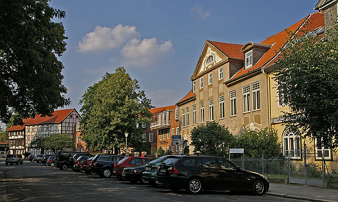Schloßplatz, Ostseite mit Anna-Vorwerk-Haus